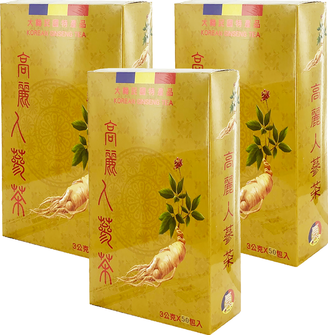 昊之蔘 高麗人蔘茶, 3g, 50包, 3盒