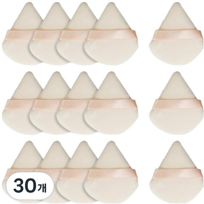 OON 물방울 보송 파우더 퍼프, 30개, 스킨