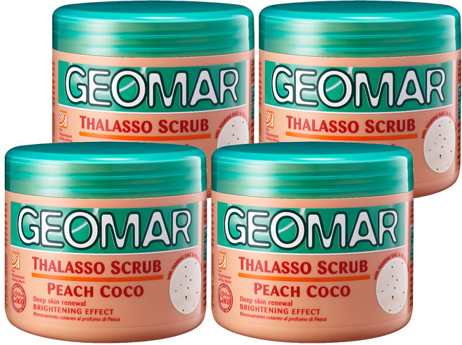 지오마 바디스크럽 피치코코, 600g, 4개