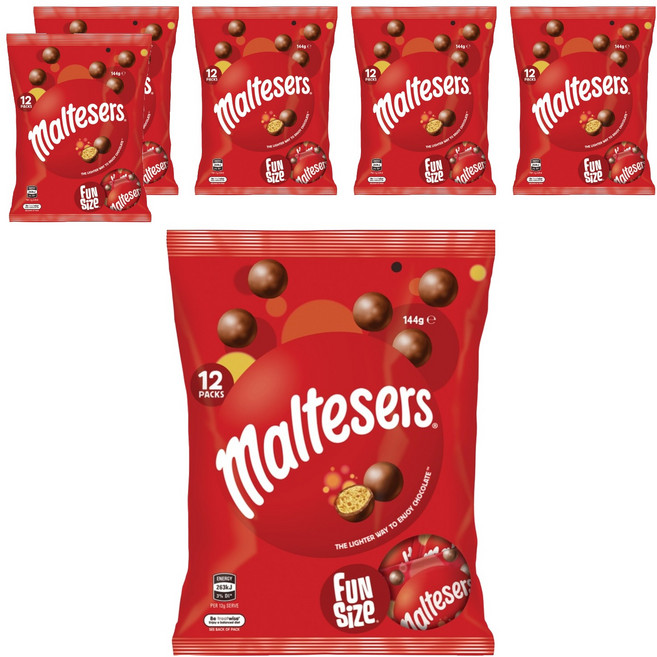 maltesers 麥提莎 麥芽脆心巧克力 樂享包, 144g, 6包