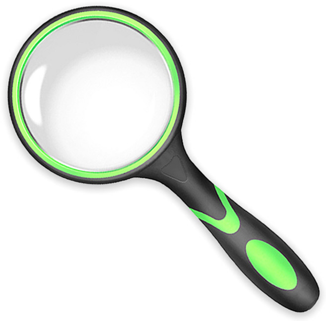 바코젤 손잡이 확대 돋보기 100mm, 그린, 1개