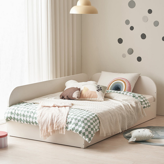 꿈꾸는요셉 앙팡 어린이 침대 방문설치, 크림