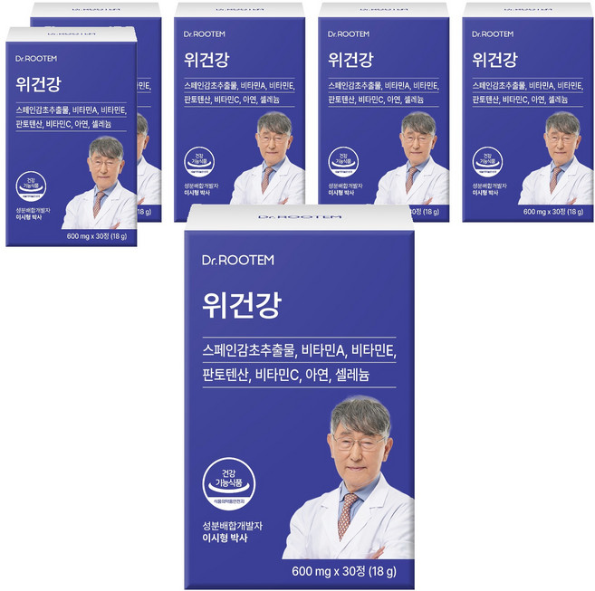 닥터루템 정품 위건강, 30정, 6개