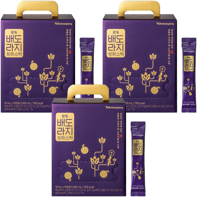 광동 배도라지 쌍화 스틱, 10ml, 300개