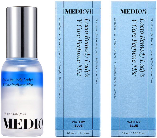 메디온 락토리메디 레이디스 퍼퓸미스트 이너퍼퓸 워터리블루, 30ml, 2개