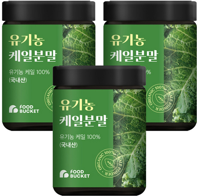 푸드버킷 유기농 케일분말, 100g, 3개