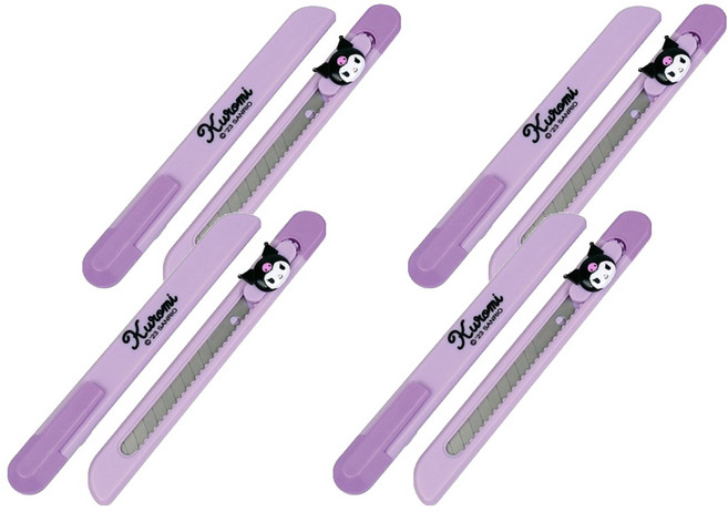 바이하츠 포켓 커터칼 P-KUCT 소, 쿠로미, 4개