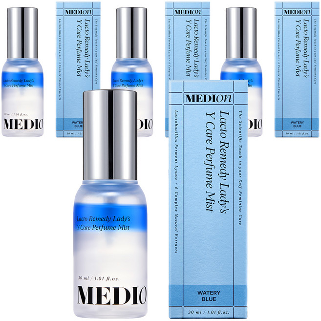메디온 락토리메디 레이디스 퍼퓸미스트 이너퍼퓸 워터리블루, 30ml, 4개