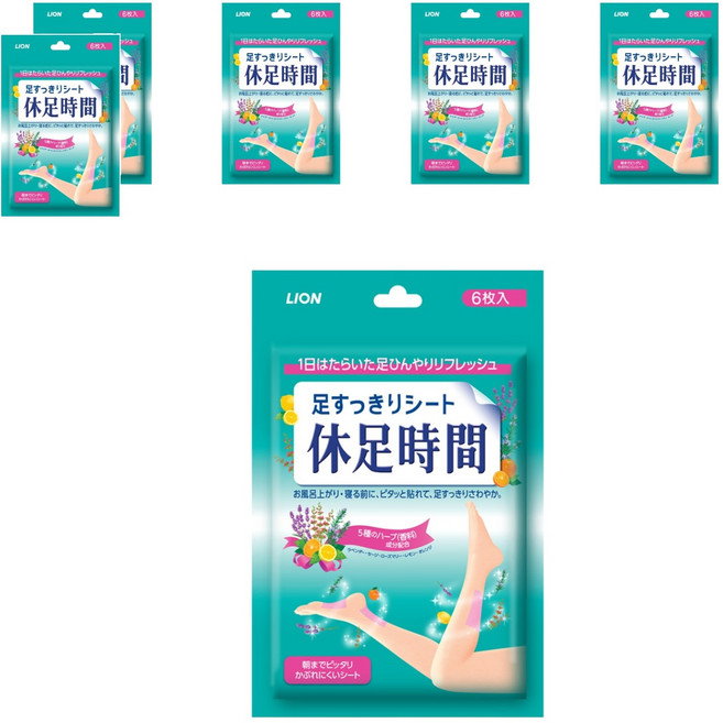 휴족시간 쿨링시트, 6개입, 6개