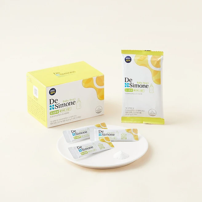 드시모네 유아용 프로바이오틱스 베이비스텝1 30포, 30g, 1박스 - 쿠팡