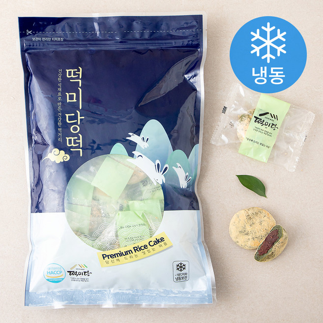 떡미당 인절미 쑥개떡 팥앙금 (냉동), 1kg, 1개입, 1개