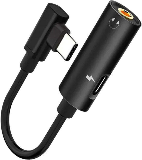 RASTO Lightning 轉接頭 黑色 音源孔 3.5mm, 1組