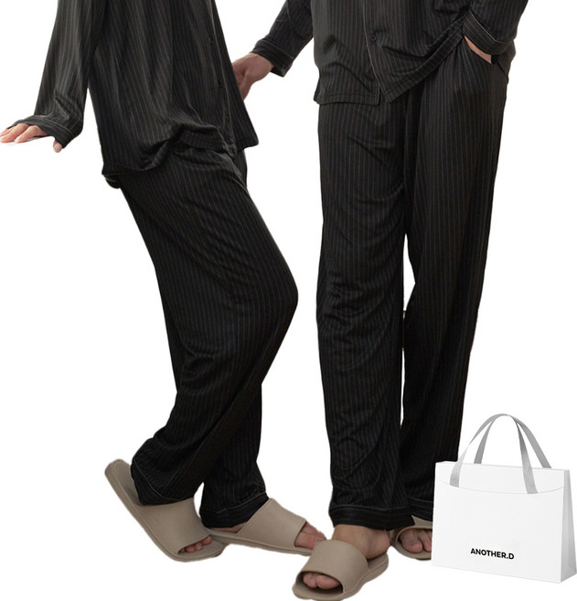 어나더디 커플용 보들 피치스킨 파자마 바지 + 선물패키지 세트