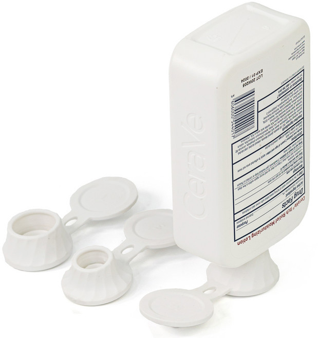 데일리픽 쉽게 끼우는 밀폐 거꾸로 캡 3종 세트, 화이트, 1세트