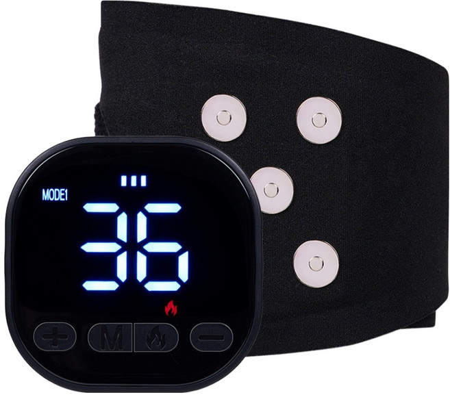 온아워 손목 마사지기 저주파 EMS 무선 온열 찜질기 손 안마기 보호대, 블랙, OMW-1BK