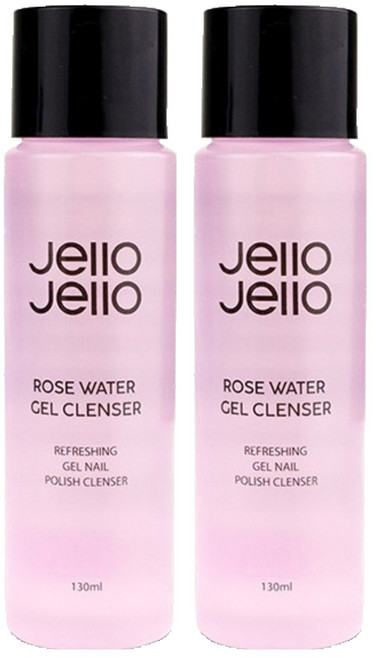 젤로젤로 로즈워터 젤네일 클렌저, 130ml, 2개