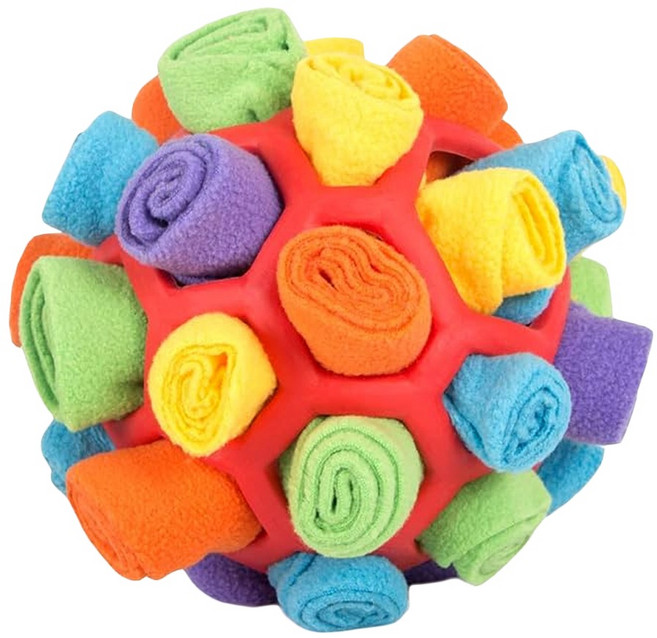 BOOM BOOM PAW 狗狗刺蝟嗅聞球玩具, 1個, 多色