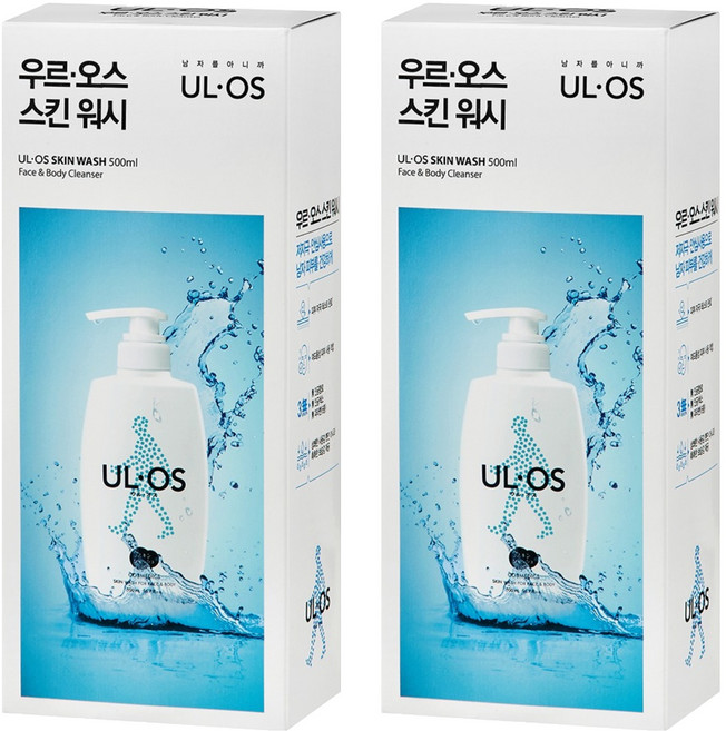 우르오스 스킨워시, 500ml, 2개