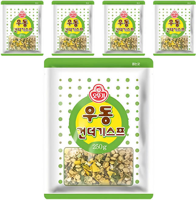 오뚜기 우동건더기스프, 250g, 5개