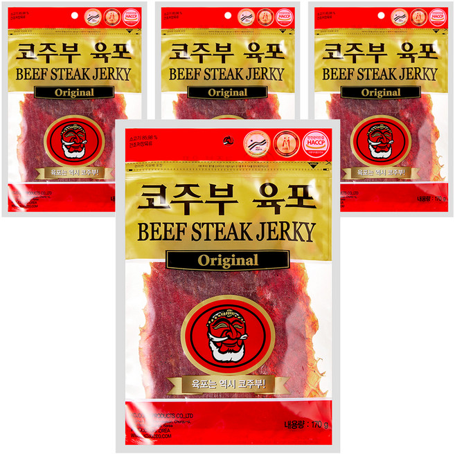 코주부 육포 오리지날, 170g, 4개