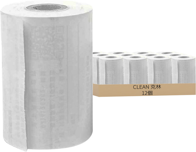 CLEAN 克林 電子發票感熱紙捲, 12個