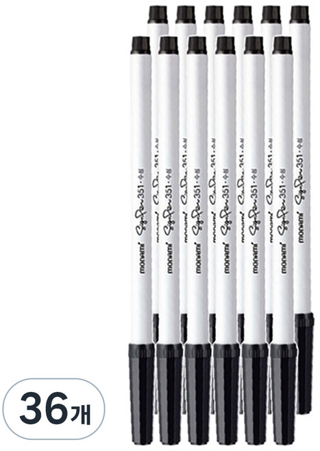 모나미 사인펜 351 DZ, 흑색, 36개