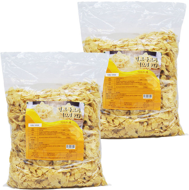 두부피 푸주건두부면 인조고기, 2개, 2.5kg
