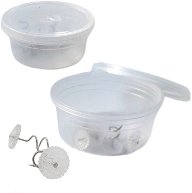 재미월드 쇼파 시트 이불 커버 고정 앞핀 20p, 투명, 2개