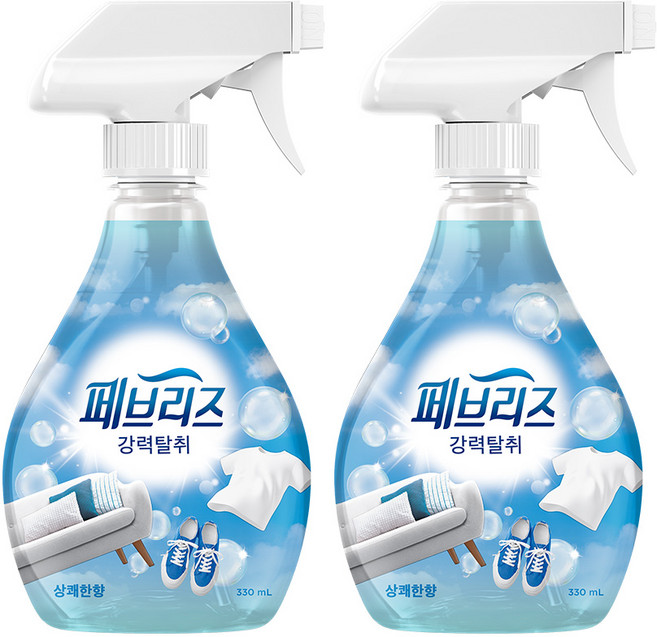 페브리즈 섬유탈취제 강력탈취 상쾌한향, 330ml, 2개