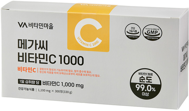 비타민마을 고함량 메가씨 비타민C 300g, 1개, 300정