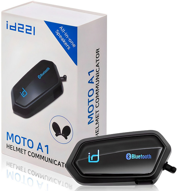 아이디221 오토바이 헬멧 전용 블루투스 헤드셋, MOTO A1, 혼합색상