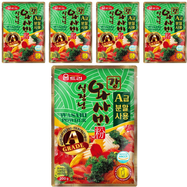 움트리 실장님 강 와사비분, 200g, 5개