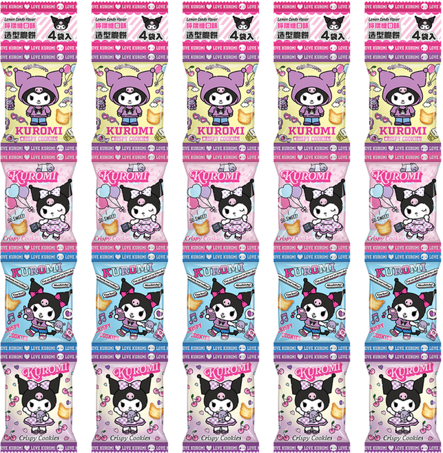 AMANDIER 雅蒙蒂 Kuromi 造型脆餅串包袋 檸檬糖口味, 20g, 20個