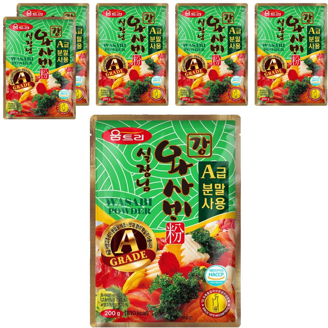 움트리 실장님 강와사비분, 200g, 6개