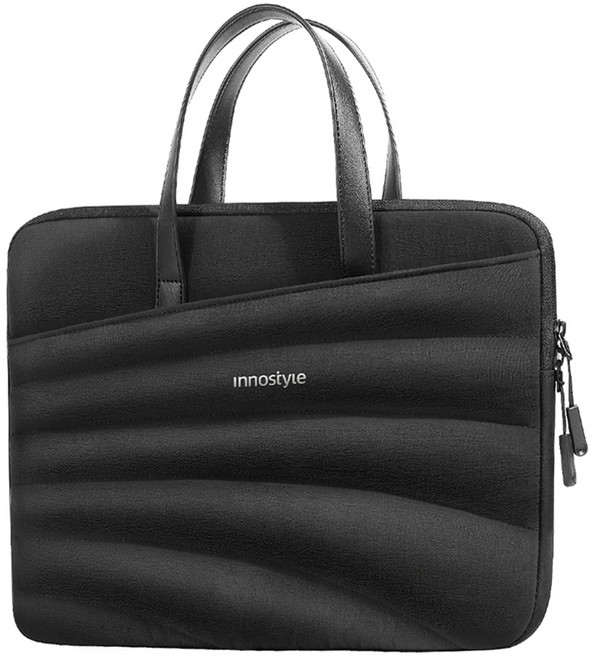 Innostyle CarryLite Slim系列 專利防摔收納筆電手提包 S600-16, 黑色, 1個