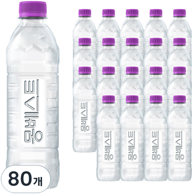 몽베스트 위드어스 무라벨 생수, 500ml, 80개
