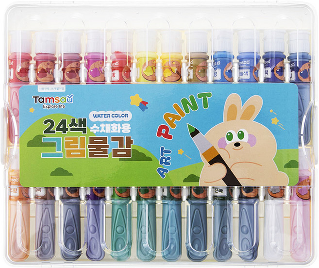 탐사 수채화 물감 6ml x 24종 세트, 24색