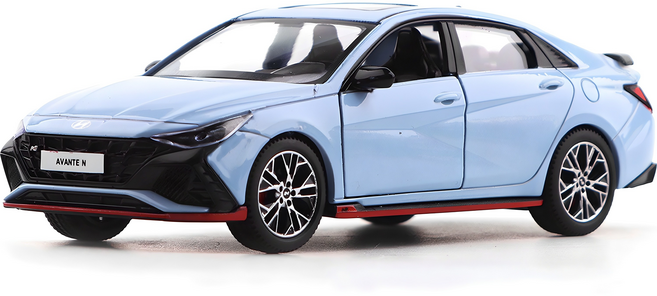 현대자동차 아반떼 N 다이캐스트 미니카 시리즈2, 블루, 1개