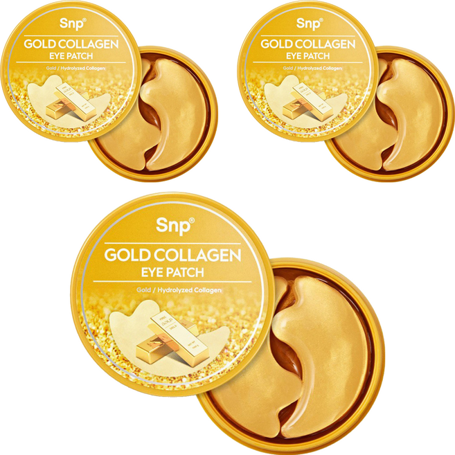 에스엔피 골드 콜라겐 아이 패치, 60개입, 3개