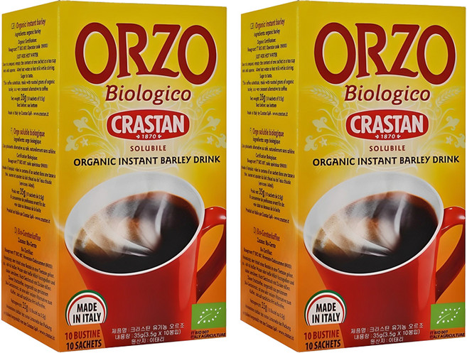 크라스탄 유기농 오르조 보리차, 3.5g, 10개입, 2개