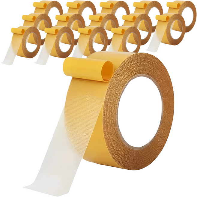 쿠말 초강력 자국없는 메쉬 양면테이프 3cm x 5m, 투명, 15개