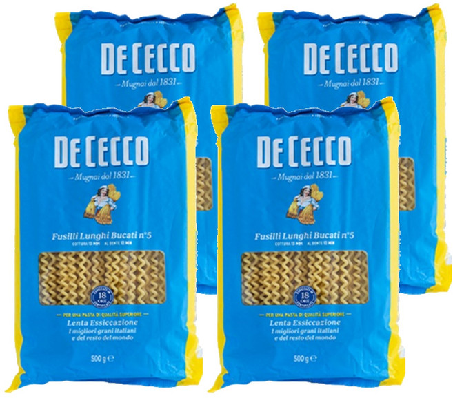 데체코 푸질리 룽기 부가티, 4개, 500g