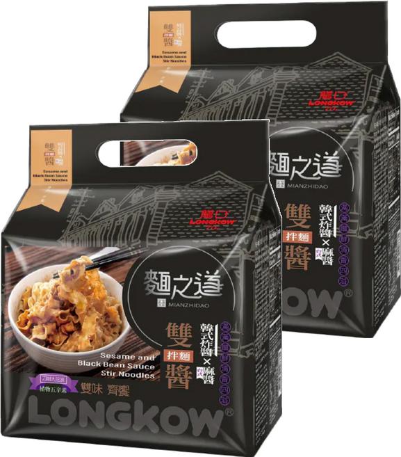 龍口 麵之道 雙醬拌麵 115g, 8包