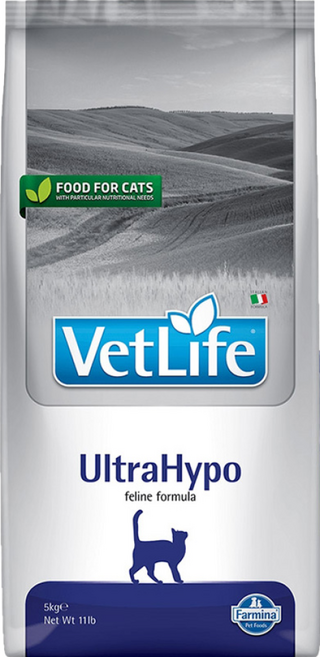 Farmina 法米納 VetLife VC9 獸醫寵愛天然處方系列 貓用極低敏配方乾飼料, 1袋, 5kg, 水解蛋白