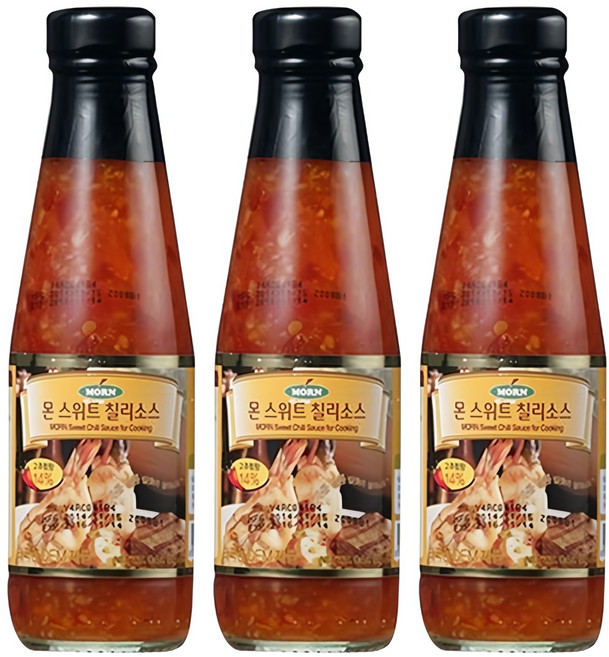 MORN 스위트 칠리소스, 240ml, 3개