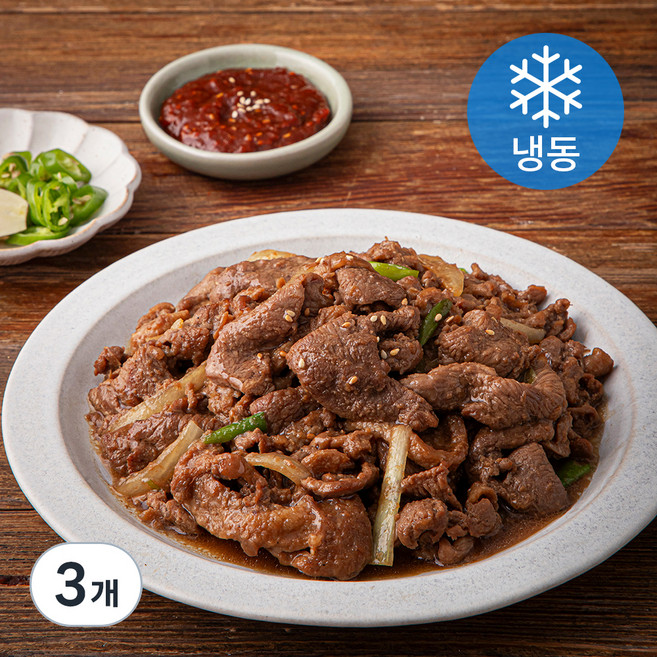 올반 바짝 오리 간장불고기 (냉동), 200g, 3개