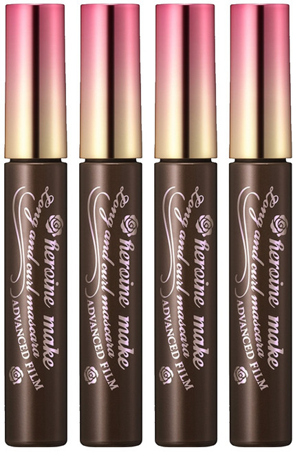 히로인메이크 롱앤컬 마스카라 어드밴스드 필름 6g, 02 브라운, 4개