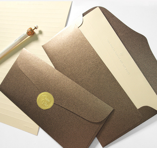 투영디자인 럭셔리 펄 용돈봉투 10p + 스티커 10p, 브론즈, 10개