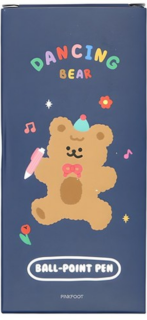 PINKFOOT 舞動熊 0.38mm 原子筆 10入組, 1組, 跳舞熊