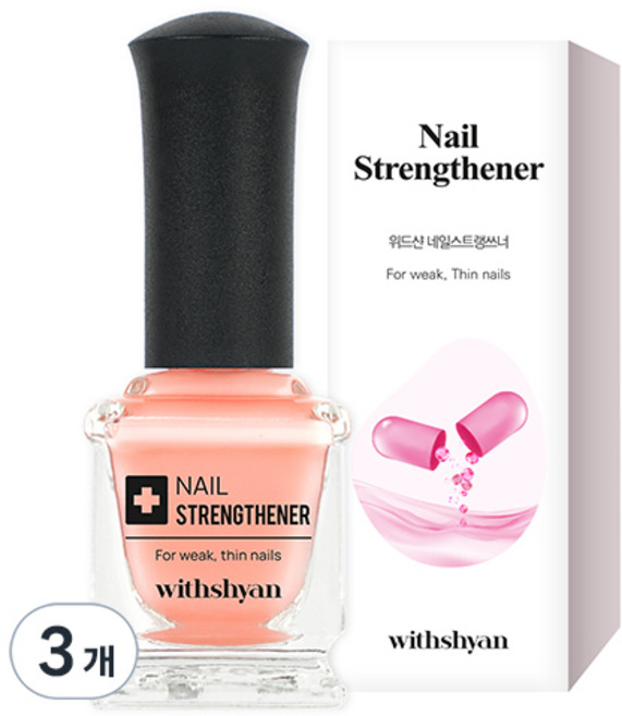 위드샨 네일 스트랭쓰너 손톱강화제, 15ml, 3개